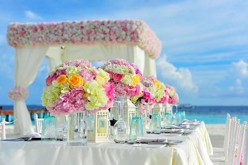 best place to get married in Europe best place to get married in Europe pavillion set up on a sandy beach